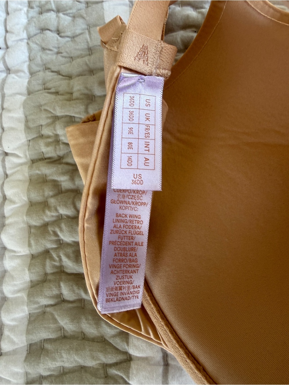 Savage X Fenty Nude Light Beige T-Shirt Bra, Size 36DD - Picture 4 of 6